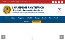 Tablet Screenshot of championrhythmics.com